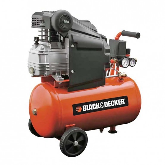 Монофазен бутален компресор Black & Decker BD205/24, 1.5 kW, 210 л/мин, 24 л, 8 бара