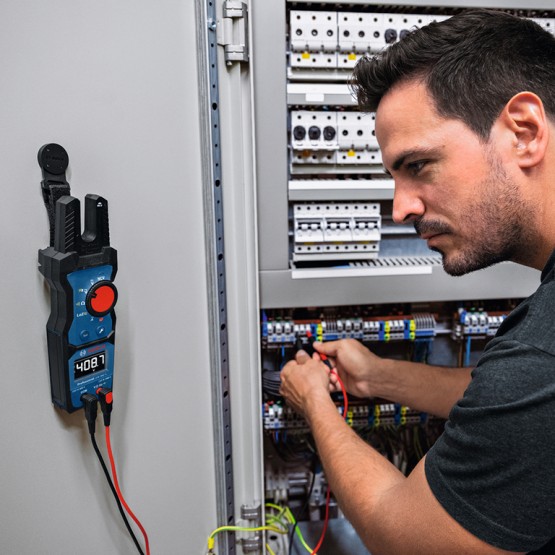 Магнитен държач за амперклещи и мултицети Bosch MH 1, за GFM, GMC, GDM