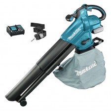 Акумулаторен листосъбирач Makita DUB187T001, LXT, 3 в 1, 18 V, 5 Ah, 60 м/сек, 25 л, с батерия и зарядно 
