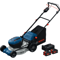 Акумулаторна самоходна косачка за трева Bosch GRA18V2-46SP, 2 x 18 V, 5.5 Ah, 46 см, с мулчиране, с батерии и зарядни