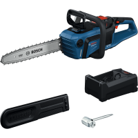 Акумулаторен верижен трион Bosch GKE 18V-40, 18 V, 5.5 Ah, 360 мм, 3/8", с батерия и зарядно