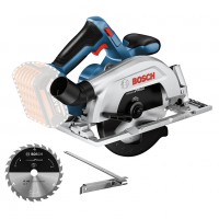 Акумулаторен ръчен циркуляр Bosch без батерия и зарядно, 18 V, ф 165 мм, 0-5000 об./мин GKS 185-Li