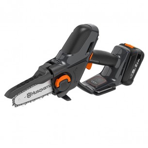 Верижен акумулаторен трион Husqvarna с 1 батерия и зарядно, 18 V, 2.5 Ah, 12.7 см, 1/4 ", 1.1 мм, 32 звена, Aspire P5-P4A