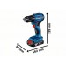 Акумулаторен винтоверт BOSCH GSR 185-LI Solo, 18 V, 50 Nm, с куфар, без батерия и зарядно