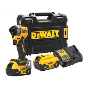 Акумулаторен ударен винтоверт импакт Dewalt DCF850P2T 18 V , 2 батерии х 5 Ач, зарядно у-во, куфар T-STAK