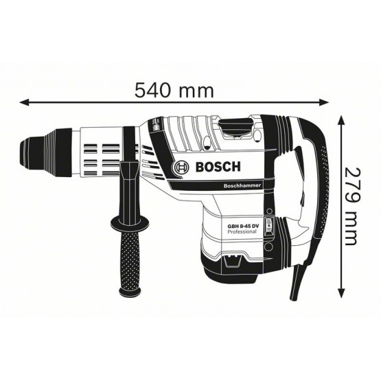 Перфоратор BOSCH Professional GBH 8-45 DV , 1500 W, SDS-max, 12.5 J 0611265000