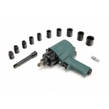 Пневматичен ударен гайковерт HBM Profi 2084, 1/2", 720 Nm, комплект 15 части