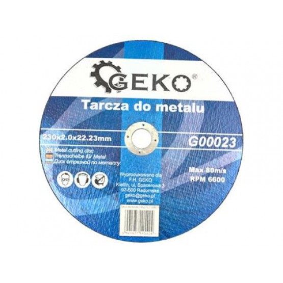 Диск за рязане на метал GEKO G00023/ Ø 230 x 2.0 x 22.23 mm/