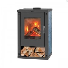 Печка тип камина HECHT HELIS GREY, 11 kW, с димоотвод 150 мм, сива