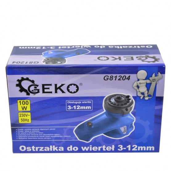 Електрическа машина за заточване на свредла Geko G81204 /100W, 3-12мм/