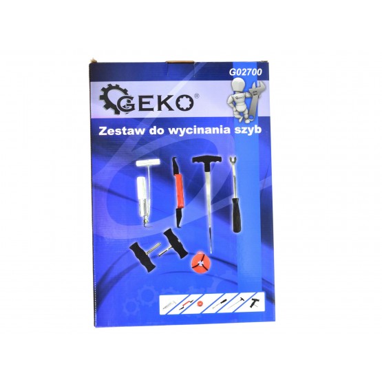 Комплект за монтаж и демонтаж на автостъкла GEKO G02700, 8 бр