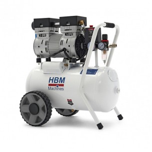 Монофазен безмаслен компресор за въздух HBM 55752HBM, 0.75 kW, 24 л, 8 бара, 125 л/мин