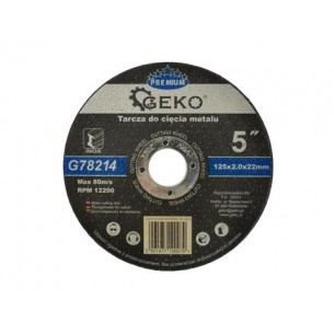 Диск за рязане на метал GEKO Premium INOX/ Ø 125 x 2 x 22.23 mm/