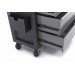 Количка за инструменти HBM Deluxe Small 10111, 80x37x87 см, 5 чекмеджета