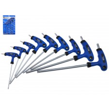 Комплект отвертки GEKO G30587, Torx, с Т-дръжка, 9 бр