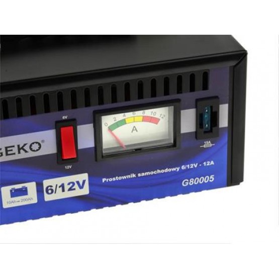 Зарядно за акумулатор GEKO G80005 / 10-200 Ah / 6/12 V, 12A