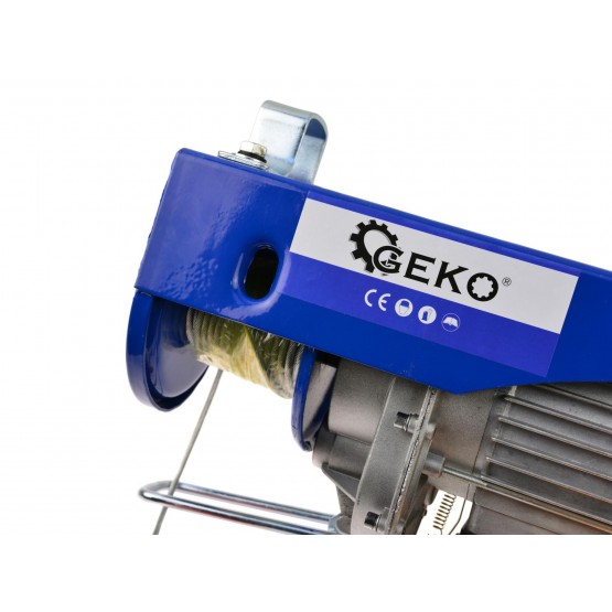 Електрически телфер GEKO G01088 /300/600кг, 12/6м., 1200 W/