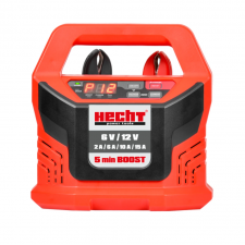 Зарядно устройство Hecht 2013, 12 V, 2-15 A, 4-300 Ah, функция BOOST- стартер