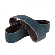 Циркониева шкурка за лентов шлайф HBM 114074B, K100, 40х760 мм, синя