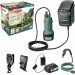 Акумулаторна помпа за дъждовна вода BOSCH GardenPump, 18 V, 2.5 Ah, 2000 л / ч, с батерия и зарядно