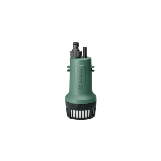 Акумулаторна помпа за дъждовна вода BOSCH GardenPump, 18 V, 2.5 Ah, 2000 л / ч, с батерия и зарядно