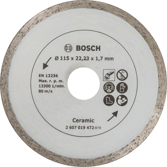 Диамантен диск за рязане на плочки, Ø 115 mm, Bosch