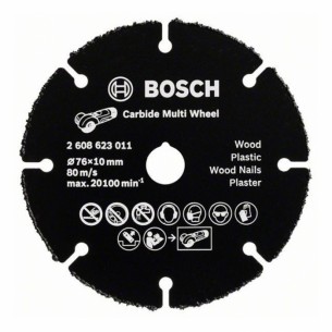 Карбиден отрезен мултидиск Bosch Multi Wheel, 76 мм