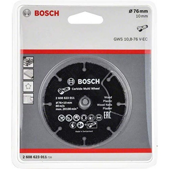 Карбиден отрезен мултидиск Bosch Multi Wheel, 76 мм