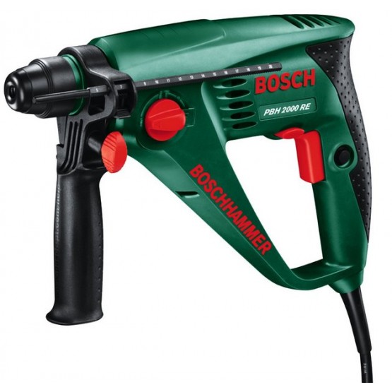 Перфоратор BOSCH PBH 2000 RE, 550 W, 1.5 J, 30 мм, с куфар