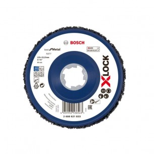 Почистващ диск Bosch, X-LOCK, N377 метал, 125 мм