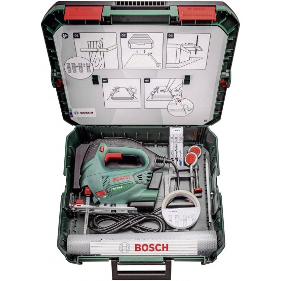 Зеге BOSCH PST 700 E ReadyToSaw, 500 W, 70 мм, в куфар