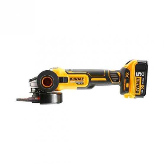 Акумулаторен ъглошлайф DEWALT DCG405P2 18 V ф125 мм 2x5 Ah