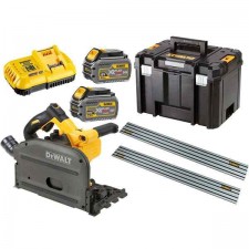Акумулаторен ръчен циркуляр 54 V 6 Ah ф165 мм DEWALT DCS520T2R 