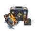 Акумулаторен ръчен циркуляр DEWALT DCS570P2-QW 18 V ф184 мм