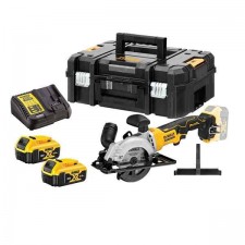 Акумулаторен ръчен циркуляр 18 V ф115 мм DEWALT DCS571P2-QW 
