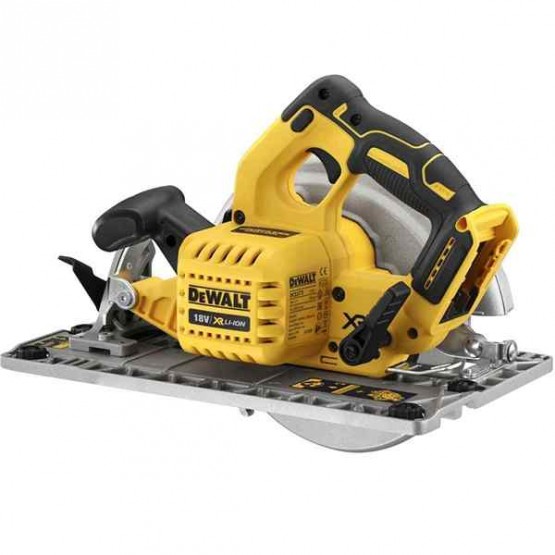 Акумулаторен ръчен циркуляр 18 V ф184 мм DEWALT DCS572P2-QW 