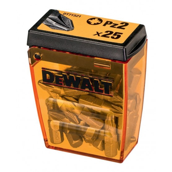 Комплект битове DеWALT DT71521, PZ2-25 мм, 25 броя