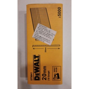 Пирони галванизирани за такер Dewalt DT9941 20 мм , 18 GAUGE