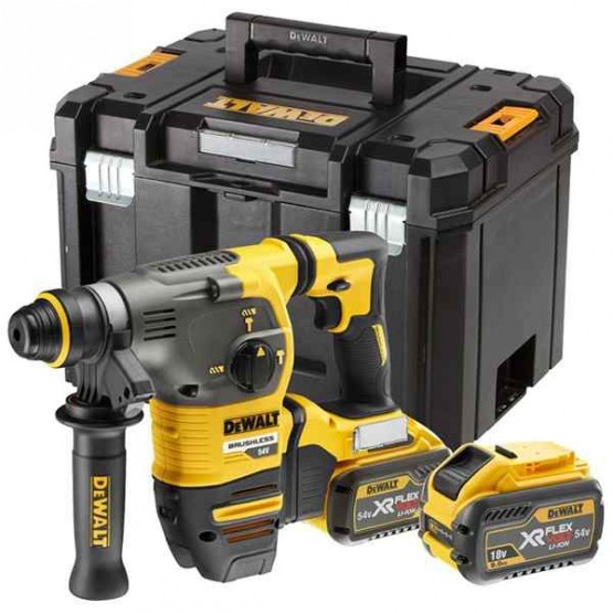 Акумулаторен перфоратор DEWALT DCH333X2, 54 V, 3 Ah, 4480 уд/мин, 3.5 J, SDS-Plus