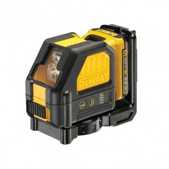 Линеен лазерен нивелир DEWALT DCE088D1G, 10.8 V, до 30 м