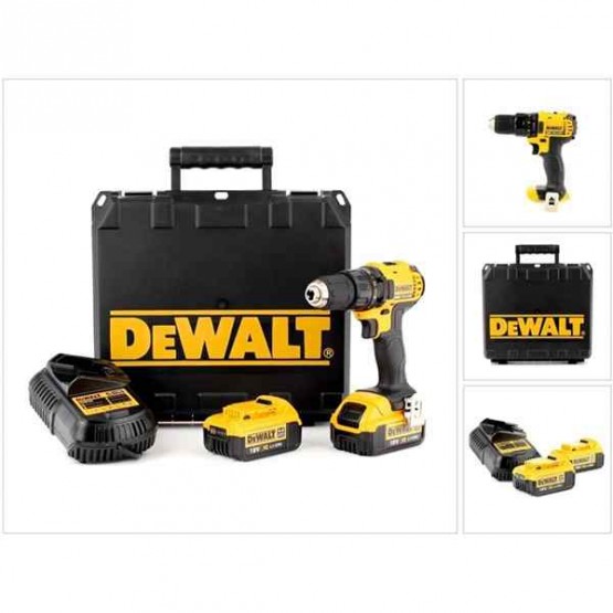 Винтоверт-бормашина акумулаторен DeWALT DCD780M2, 18 V, 4 Ah, 60 Nm