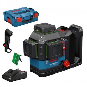 Линеен лазерен нивелир Bosch GLL 18V-120-33 CG, 18 V, 12 V, 4 Ah, 35 - 120 м, с батерия, зарядно и куфар 