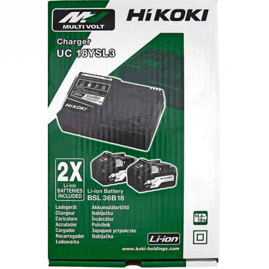 Батерия акумулаторна HIKOKI BSL36B18 + UC18YSL3