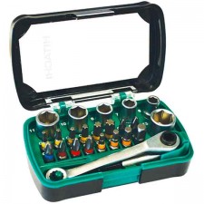 Вложки и аксесоари HITACHI/HIKOKI 1/4" 6-13мм 24части с клипс