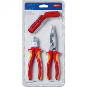 Коммплект инструменти за електо инсталации (3 части) KNIPEX 00 31 30 BK V01