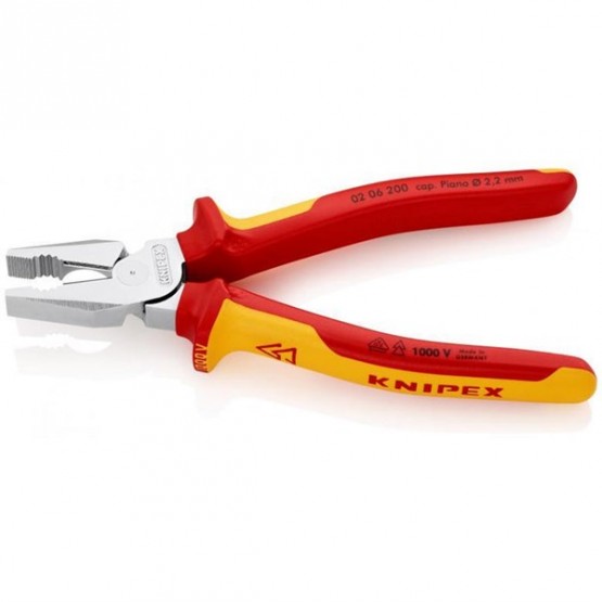 Усилени клещи, изолирани KNIPEX 02 06 200