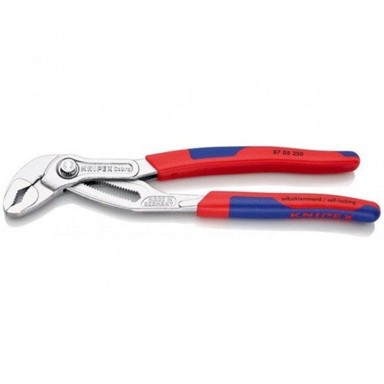 Клещи за тръби “Cobra“ 250 мм, хромирани, 2-К ръкохватка KNIPEX 87 05 250