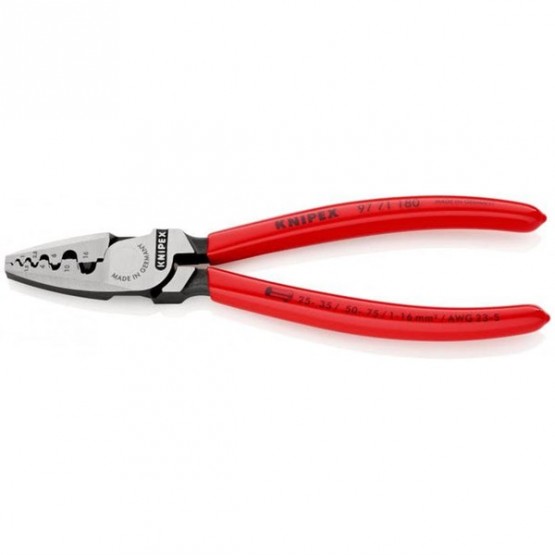 Кримпващи клещи за гилзи 0.25 - 16 мм2 KNIPEX 97 71 180