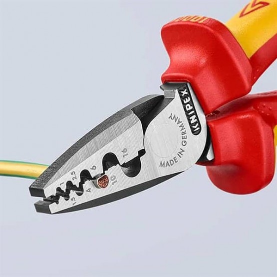 Кримп клещи за гилзи 0.25-16 мм2, изолирани KNIPEX 97 78 180