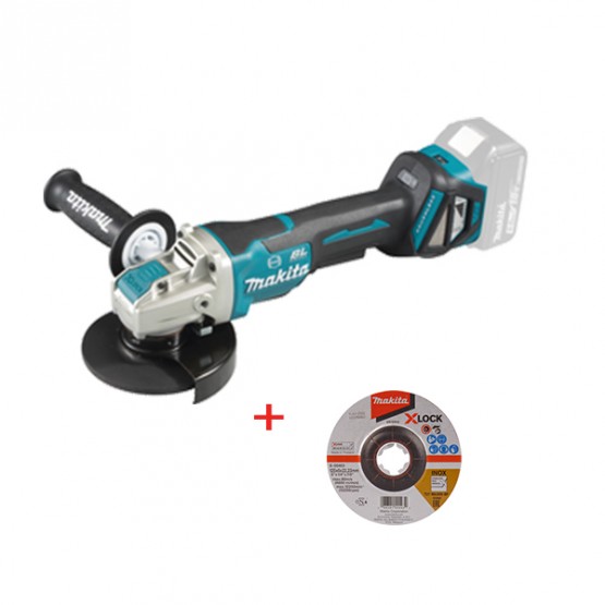 Акумулаторен ъглошлайф Makita DGA519Z, X-LOCK, 18 V, 125 мм, без батерия и зарядно